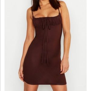 NEW little brown dress